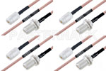 M39012/02-0503 to M39012/03-0503 Cable Assembly with M17/60-RG142 High-Reliability MIL-SPEC RF Series