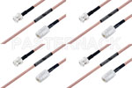 M39012/02-0503 to M39012/16-0014 Cable Assembly with M17/60-RG142 High-Reliability MIL-SPEC RF Series