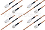 M39012/02-0503 to M39012/26-0011 Cable Assembly with M17/128-RG400 High-Reliability MIL-SPEC RF Series
