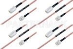 M39012/02-0503 to M39012/26-0011 Cable Assembly with M17/60-RG142 High-Reliability MIL-SPEC RF Series