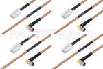 M39012/02-0503 to M39012/56-3109 Cable Assembly with M17/128-RG400 High-Reliability MIL-SPEC RF Series