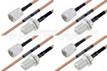 M39012/03-0503 to M39012/01-0503 Cable Assembly with M17/128-RG400 High-Reliability MIL-SPEC RF Series