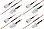 M39012/03-0503 to M39012/01-0503 Cable Assembly with M17/60-RG142 High-Reliability MIL-SPEC RF Series
