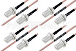M39012/03-0503 to M39012/03-0503 Cable Assembly with M17/60-RG142 High-Reliability MIL-SPEC RF Series