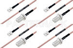 M39012/03-0503 to M39012/16-0014 Cable Assembly with M17/60-RG142 High-Reliability MIL-SPEC RF Series