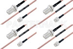 M39012/03-0503 to M39012/26-0011 Cable Assembly with M17/60-RG142 High-Reliability MIL-SPEC RF Series