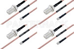 M39012/03-0503 to M39012/55-3028 Cable Assembly with M17/60-RG142 High-Reliability MIL-SPEC RF Series