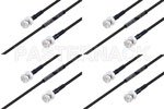 M39012/16-0013 to M39012/16-0013 Cable Assembly with M17/28-RG058 High-Reliability MIL-SPEC RF Series
