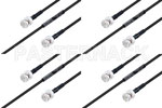 M39012/16-0013 to M39012/16-0013 Cable Assembly with M17/28-RG058 High-Reliability MIL-SPEC RF Series