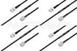 M39012/16-0013 to M39012/26-0010 Cable Assembly with M17/28-RG058 High-Reliability MIL-SPEC RF Series
