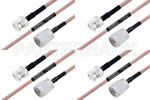 M39012/16-0014 to M39012/01-0503 Cable Assembly with M17/60-RG142 High-Reliability MIL-SPEC RF Series