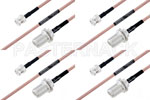 M39012/16-0014 to M39012/03-0503 Cable Assembly with M17/60-RG142 High-Reliability MIL-SPEC RF Series