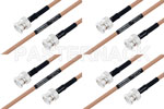 M39012/16-0014 to M39012/16-0014 Cable Assembly with M17/128-RG400 High-Reliability MIL-SPEC RF Series