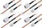 M39012/26-0011 to M39012/01-0503 Cable Assembly with M17/128-RG400 High-Reliability MIL-SPEC RF Series