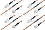M39012/26-0011 to M39012/02-0503 Cable Assembly with M17/128-RG400 High-Reliability MIL-SPEC RF Series