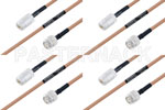 M39012/26-0011 to M39012/02-0503 Cable Assembly with M17/128-RG400 High-Reliability MIL-SPEC RF Series