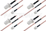 M39012/26-0011 to M39012/03-0503 Cable Assembly with M17/60-RG142 High-Reliability MIL-SPEC RF Series