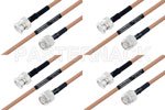 M39012/26-0011 to M39012/16-0014 Cable Assembly with M17/128-RG400 High-Reliability MIL-SPEC RF Series