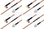 M39012/26-0011 to M39012/56-3109 Cable Assembly with M17/128-RG400 High-Reliability MIL-SPEC RF Series