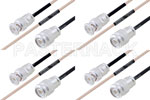 M39012/26-0018 to M39012/16-0220 Cable Assembly with M17/113-RG316 High-Reliability MIL-SPEC RF Series