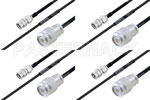 M39012/55-3026 to M39012/26-0018 Cable Assembly with M17/119-RG174 High-Reliability MIL-SPEC RF Series