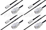 M39012/55-3026 to M39012/26-0018 Cable Assembly with M17/119-RG174 High-Reliability MIL-SPEC RF Series
