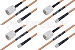 M39012/55-3028 to M39012/01-0503 Cable Assembly with M17/128-RG400 High-Reliability MIL-SPEC RF Series