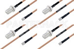 M39012/55-3028 to M39012/03-0503 Cable Assembly with M17/128-RG400 High-Reliability MIL-SPEC RF Series
