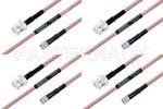 M39012/55-3028 to M39012/16-0014 Cable Assembly with M17/60-RG142 High-Reliability MIL-SPEC RF Series