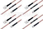 M39012/55-3028 to M39012/16-0014 Cable Assembly with M17/60-RG142 High-Reliability MIL-SPEC RF Series