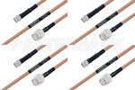 M39012/55-3028 to M39012/26-0011 Cable Assembly with M17/128-RG400 High-Reliability MIL-SPEC RF Series