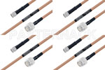M39012/55-3028 to M39012/26-0011 Cable Assembly with M17/128-RG400 High-Reliability MIL-SPEC RF Series