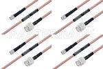 M39012/55-3028 to M39012/26-0011 Cable Assembly with M17/60-RG142 High-Reliability MIL-SPEC RF Series