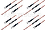 M39012/55-3028 to M39012/55-3028 Cable Assembly with M17/60-RG142 High-Reliability MIL-SPEC RF Series