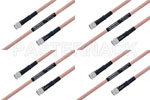 M39012/55-3028 to M39012/55-3028 Cable Assembly with M17/60-RG142 High-Reliability MIL-SPEC RF Series