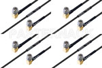 M39012/56-3107 to M39012/56-3107 Cable Assembly with M17/119-RG174 High-Reliability MIL-SPEC RF Series