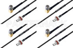 M39012/56-3107 to M39012/59-3026 Cable Assembly with M17/119-RG174 High-Reliability MIL-SPEC RF Series