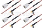 M39012/56-3109 to M39012/01-0503 Cable Assembly with M17/60-RG142 High-Reliability MIL-SPEC RF Series