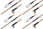M39012/56-3109 to M39012/02-0503 Cable Assembly with M17/128-RG400 High-Reliability MIL-SPEC RF Series