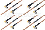 M39012/56-3109 to M39012/56-3109 Cable Assembly with M17/128-RG400 High-Reliability MIL-SPEC RF Series