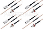 M39012/59-3026 to M39012/55-3026 Cable Assembly with M17/113-RG316 High-Reliability MIL-SPEC RF Series