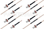 M39012/59-3026 to M39012/59-3026 Cable Assembly with M17/113-RG316 High-Reliability MIL-SPEC RF Series