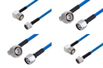4.1/9.5 Mini DIN Male Right Angle to Type N Male Cable Assemblies