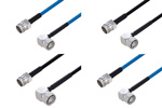 4.3-10 Female to 4.3-10 Male Right Angle Cable Assemblies
