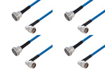7/16 DIN Female to Type N Male Right Angle Cable Assemblies