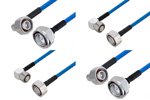 7/16 DIN Male to 4.1/9.5 Mini DIN Male Right Angle Cable Assemblies