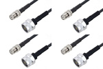 Mini UHF Female to Type N Male Cable Assemblies