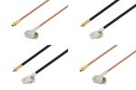 MMCX Plug to SMA Male Right Angle Cable Assemblies
