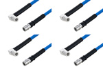 QMA Male Right Angle to QMA Male Cable Assemblies