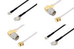SMA Male Right Angle to MCX Plug Right Angle Cable Assemblies